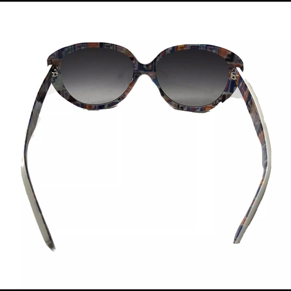 Fendi White Multicolor Logo Oversized Sunglasses - Picture 3 of 8